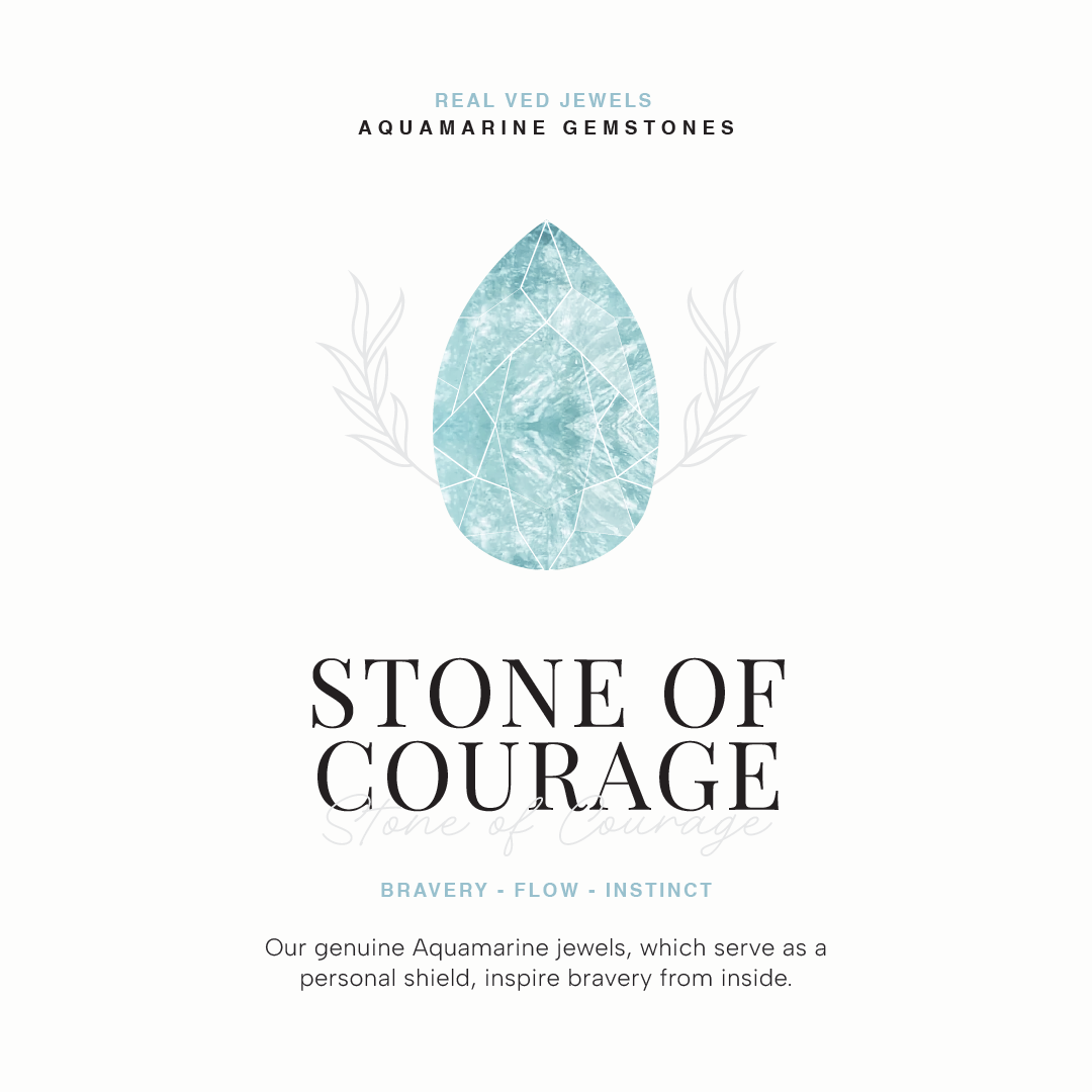 Aquamarine Necklace Spirit-Rose Gold