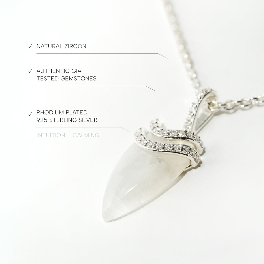Moonstone Necklace Divinity- Sterling Silver