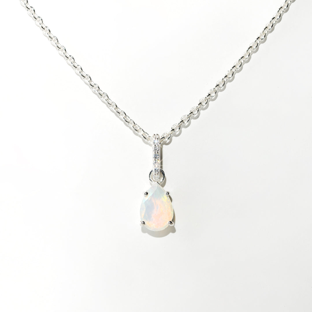 Ethiopian Opal Necklace Spirit- Sterling Silver – VED JEWELS