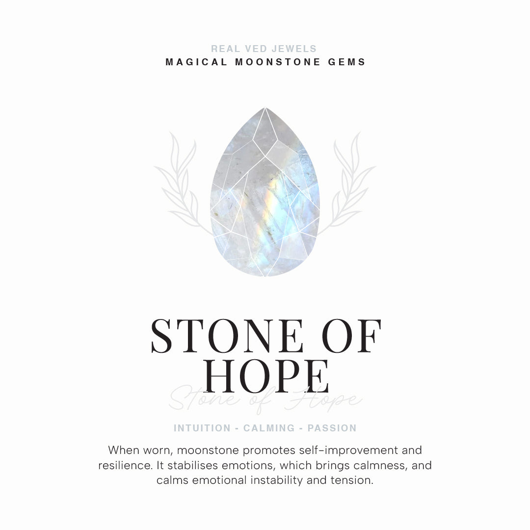 Moonstone Necklace Spirit- Rose Gold