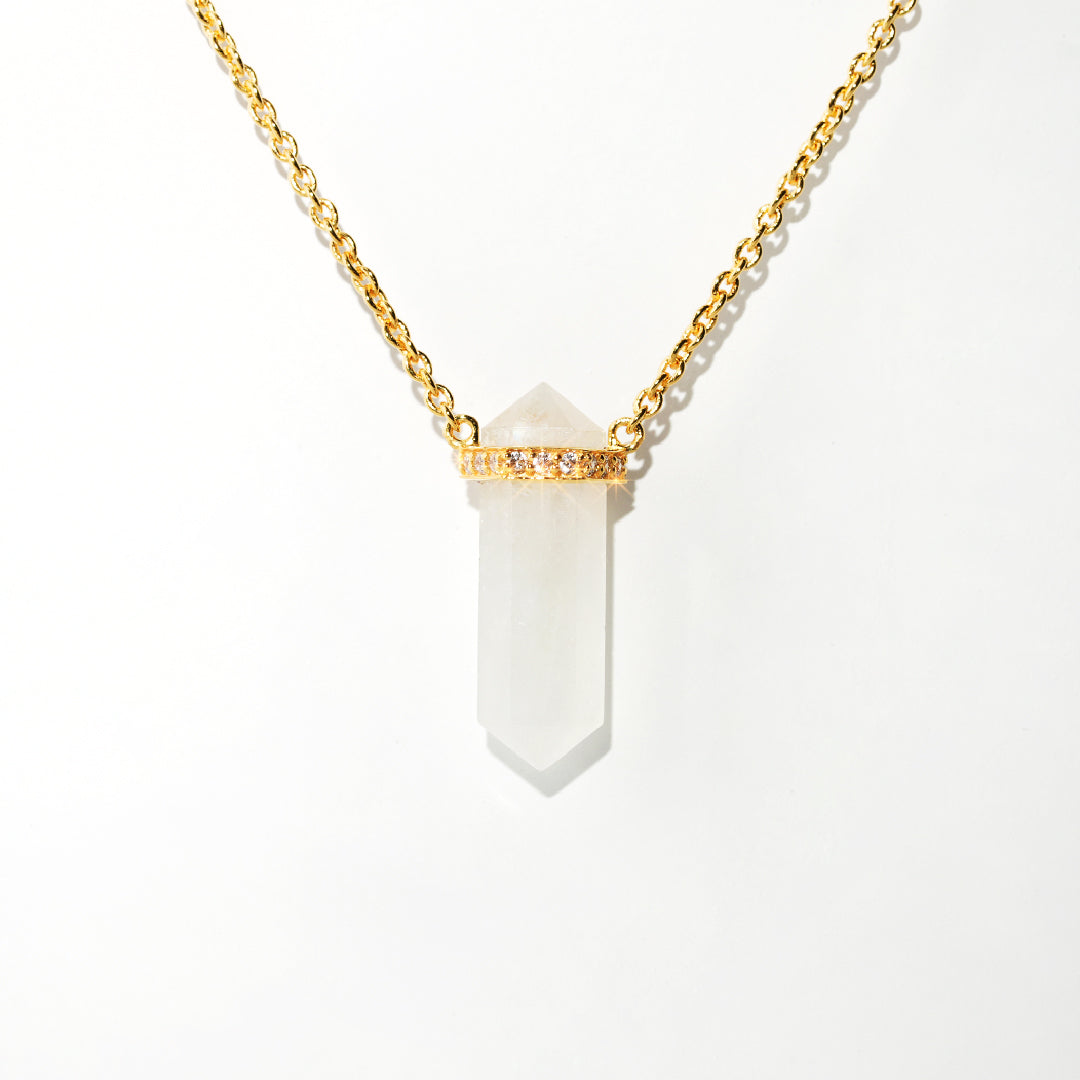 Moonstone Necklace Dream- Gold