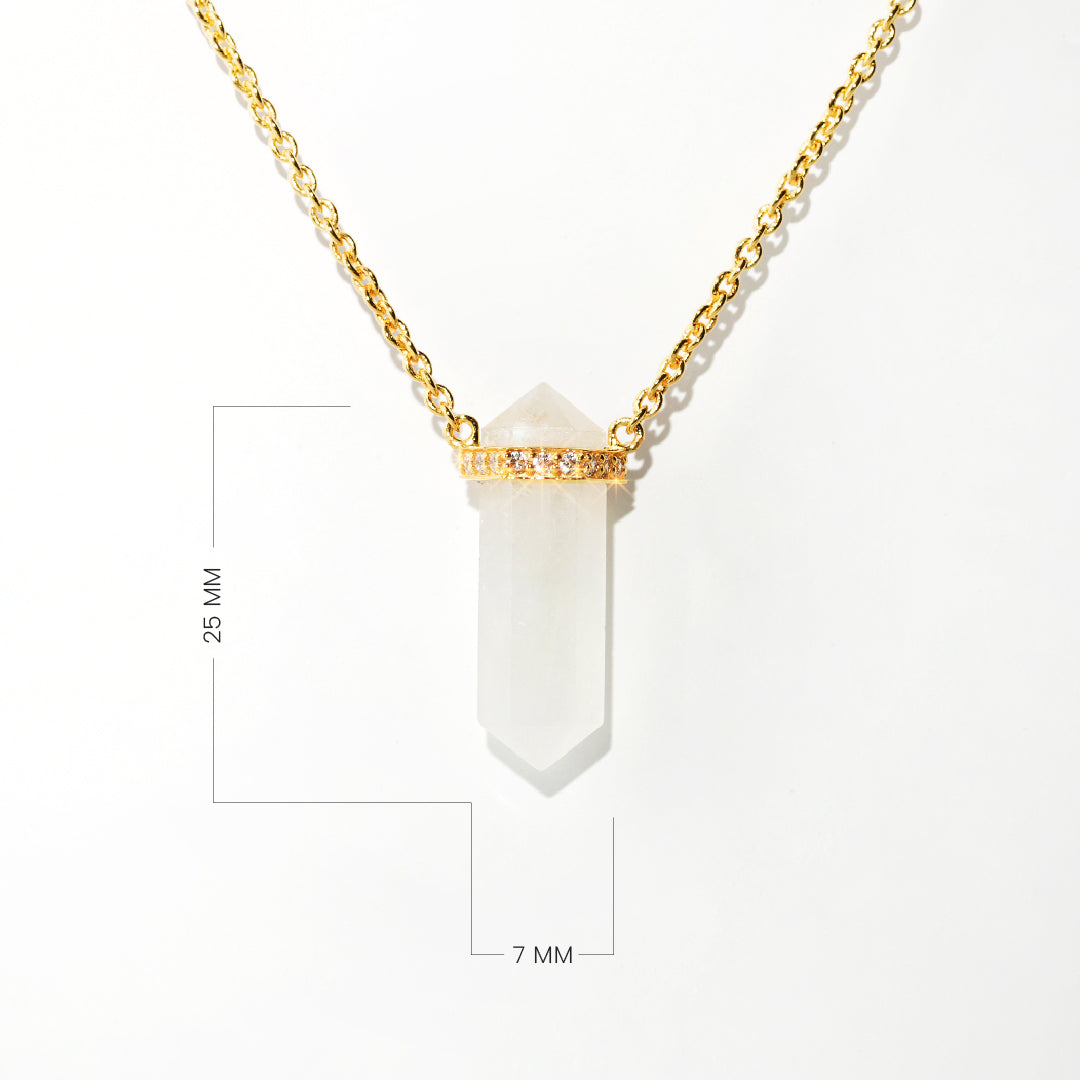 Moonstone Necklace Dream- Gold