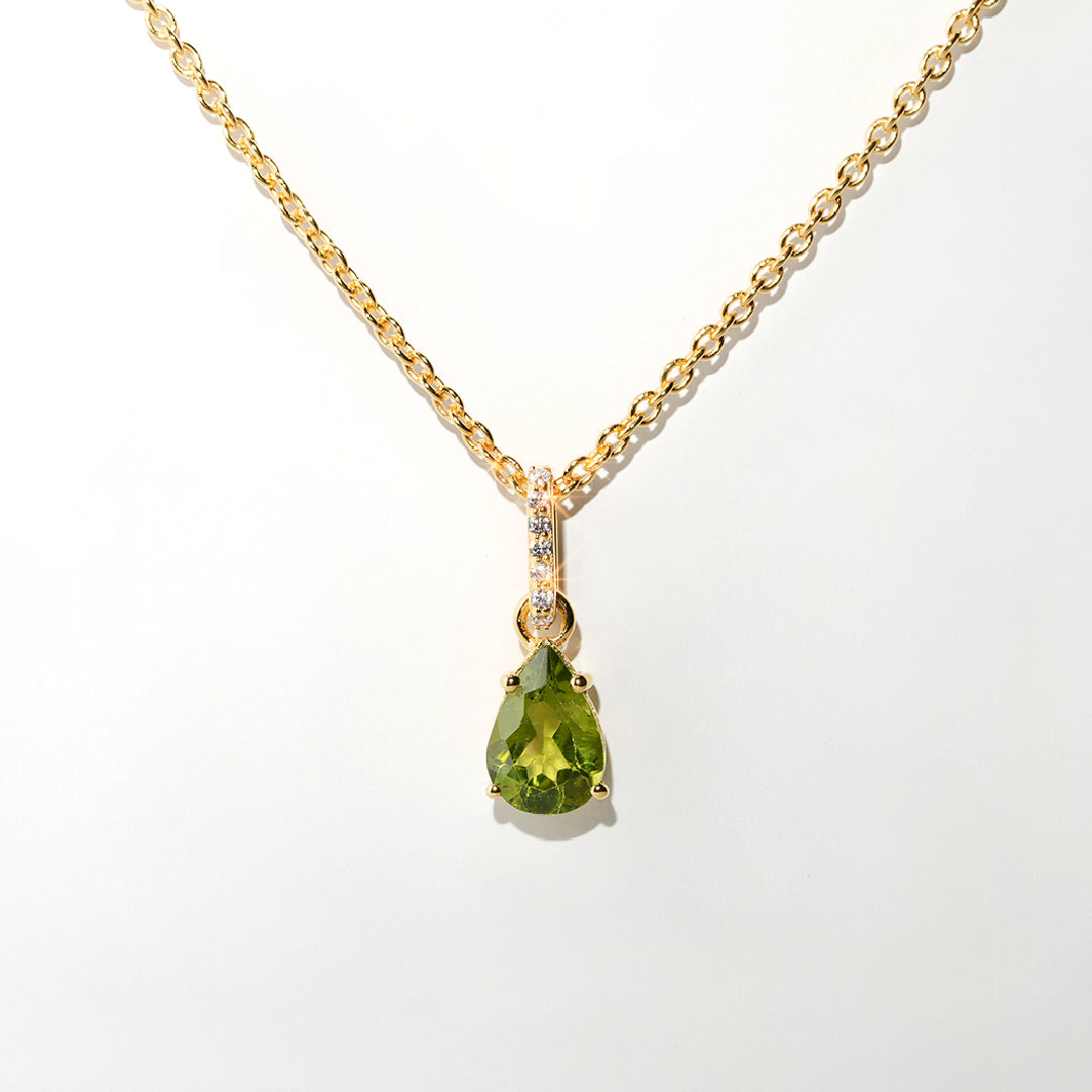 Peridot Necklace Spirit- Gold