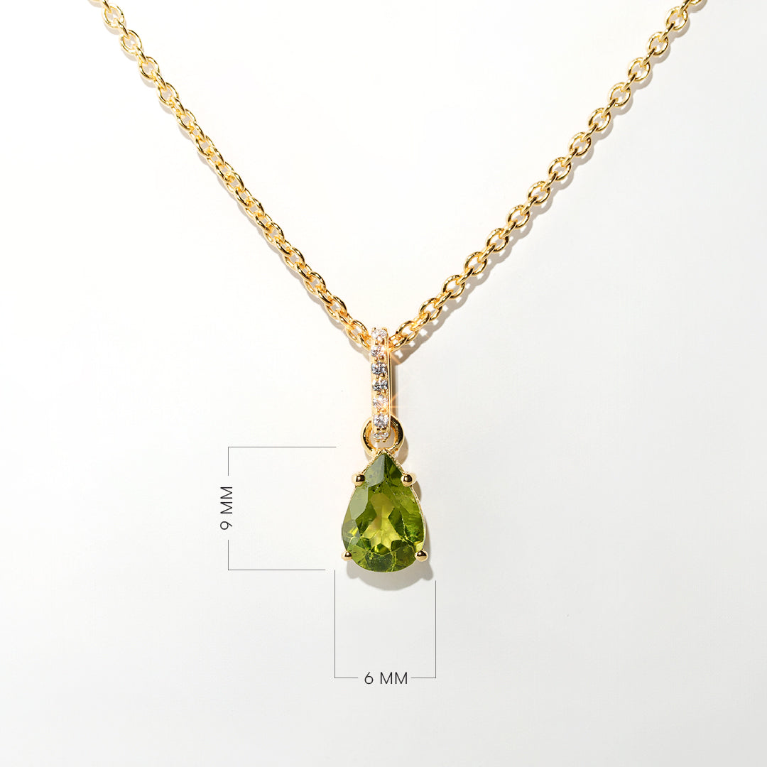 Peridot Necklace Spirit- Gold