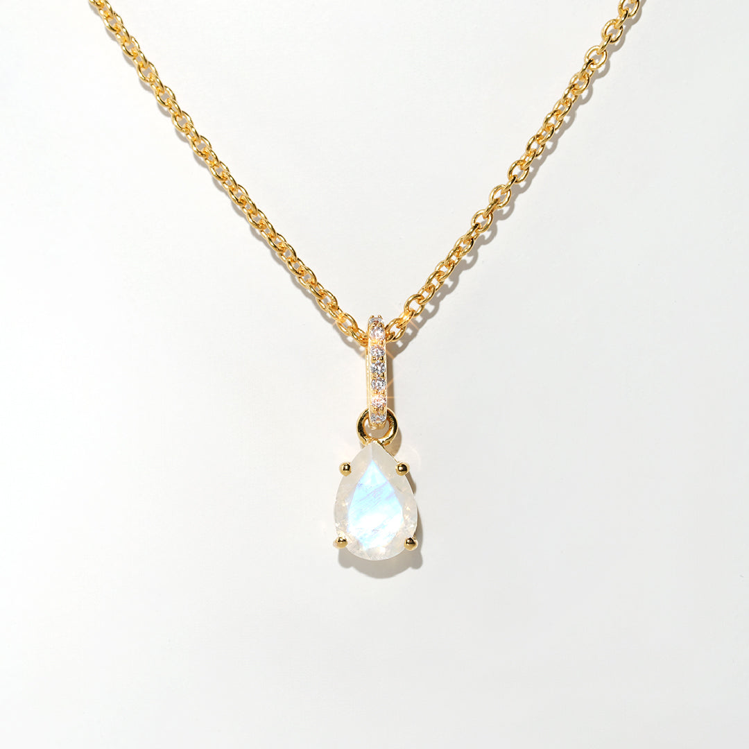 Moonstone Necklace Spirit- Gold