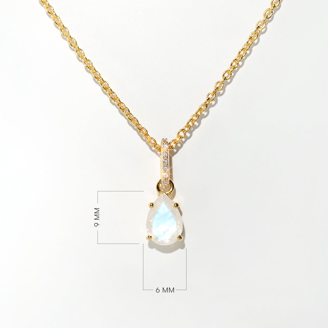 Moonstone Necklace Spirit- Gold