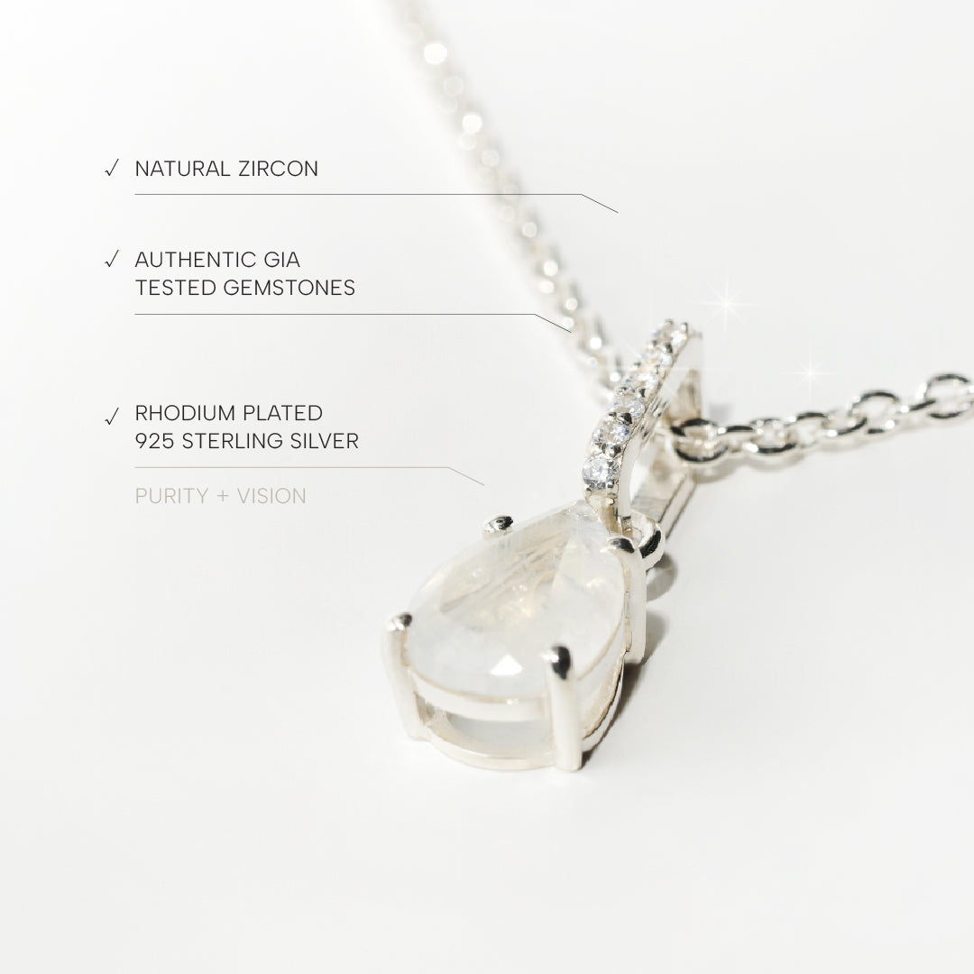 Moonstone Necklace Spirit- Sterling Silver