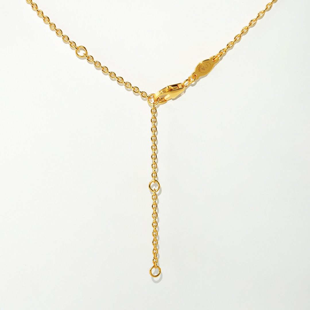 Black Spinal Necklace Divinity- Gold