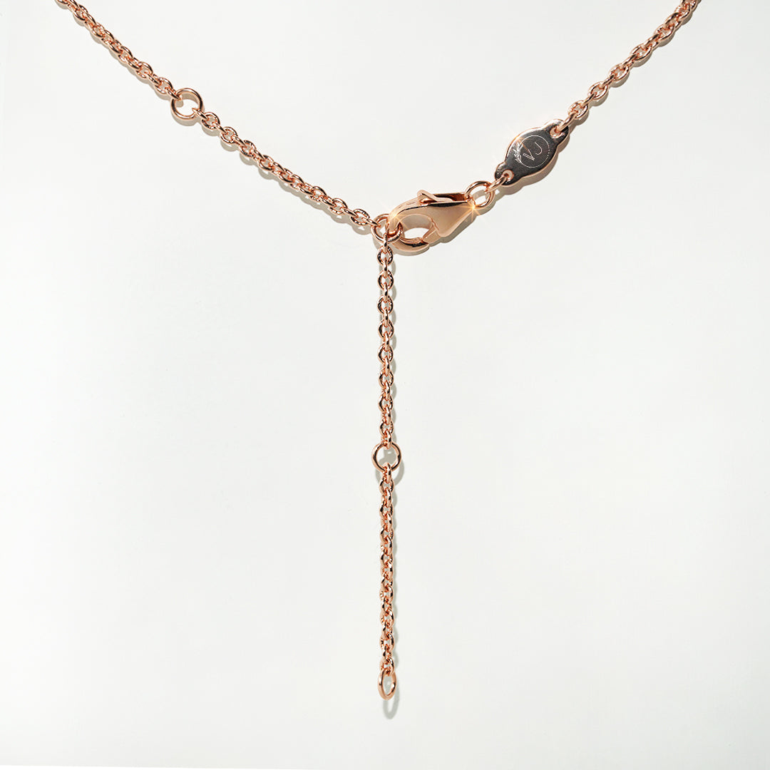 Citrine Necklace Spirit - Rose Gold